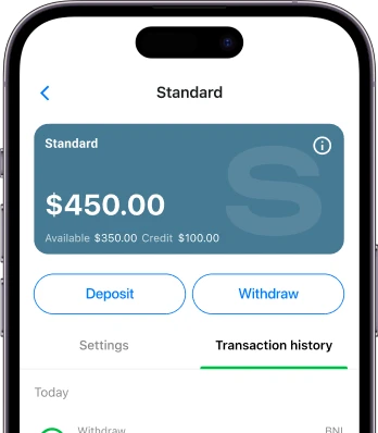 phone deposits/withdrawals image